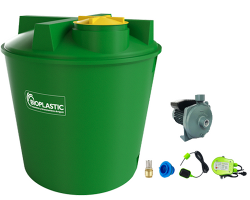 Combo estanque vertical 5400 lts + kit bomba 1,5 hp fabricacion  italiana